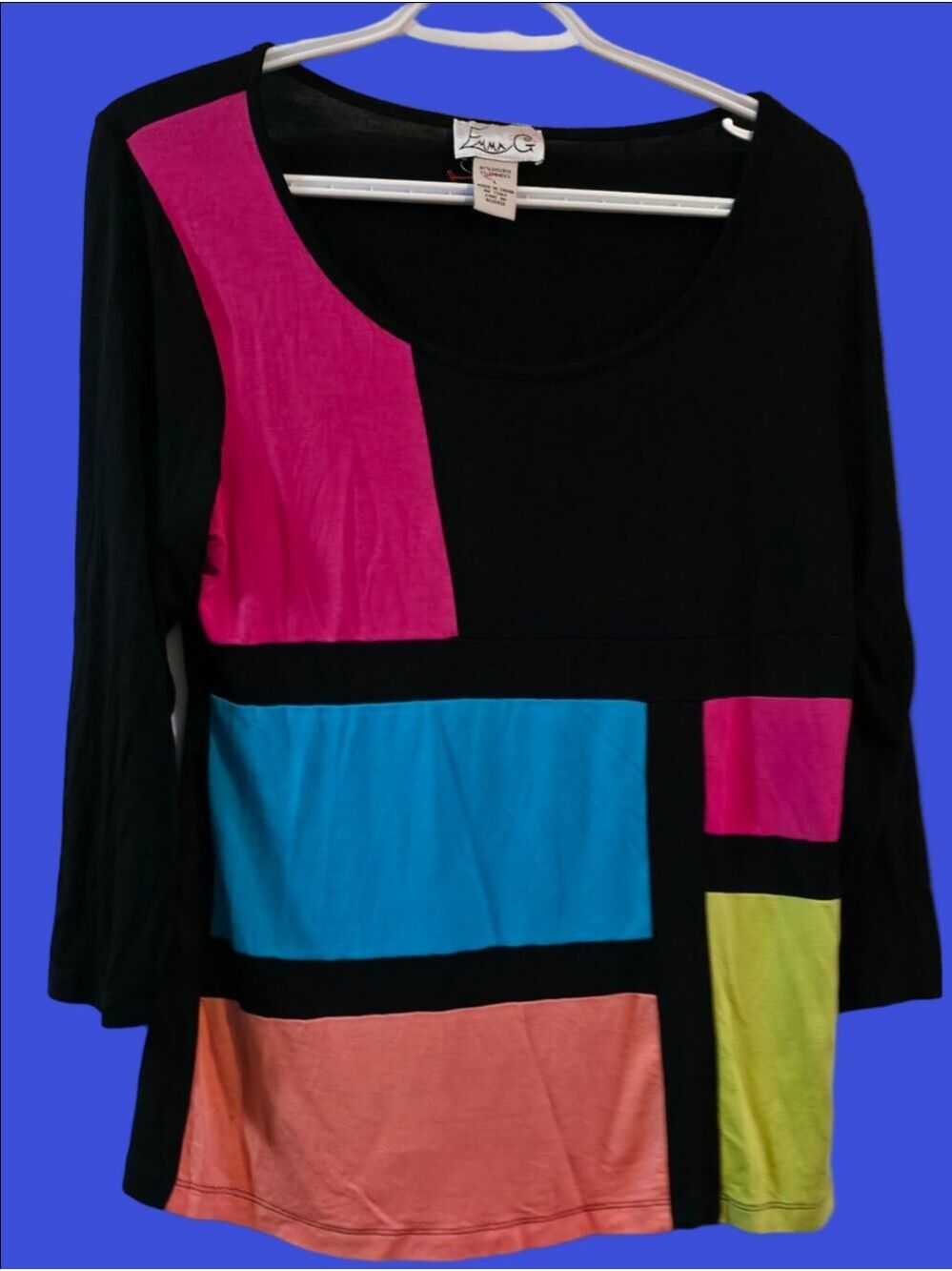 4/$67 Deal! Emma G Colorblock Long Sleeve Top
